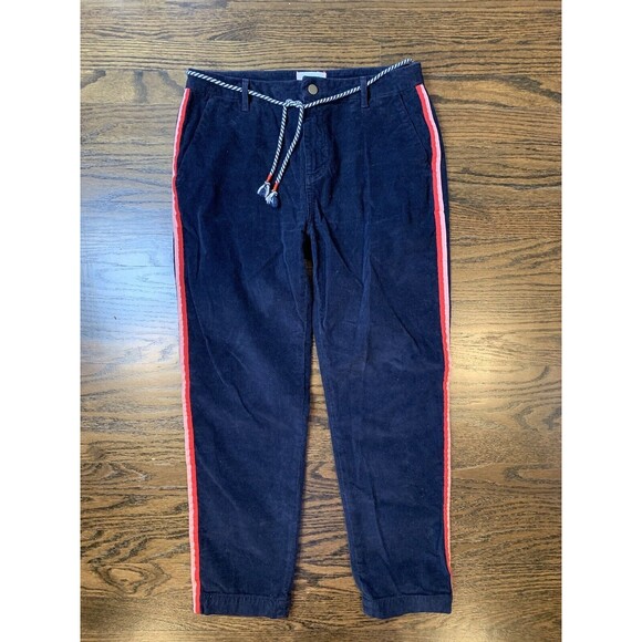 Sundry‎ Trousers Anthropologie Womens Striped Navy Corduroy  Size 30 Pants - Picture 6 of 12